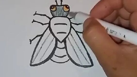 🐞Как нарисовать муху цокотуху | ❤Lessdraw❤