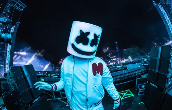 Обои музыка, dj, marshmello, диджей