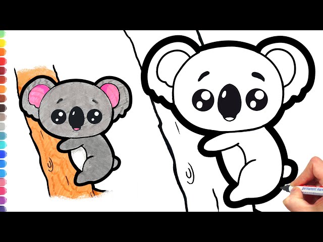 Как нарисовать коалу | ❤Lessdraw❤