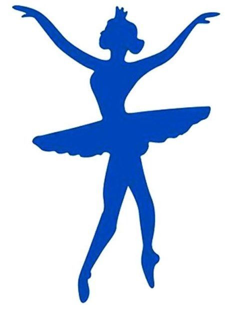 Ballerina logo icon design template