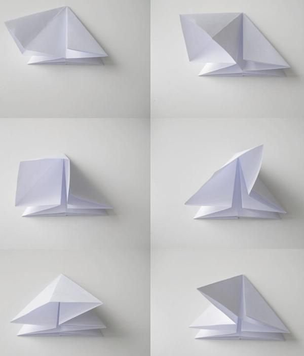 diamond out of paper. Origami