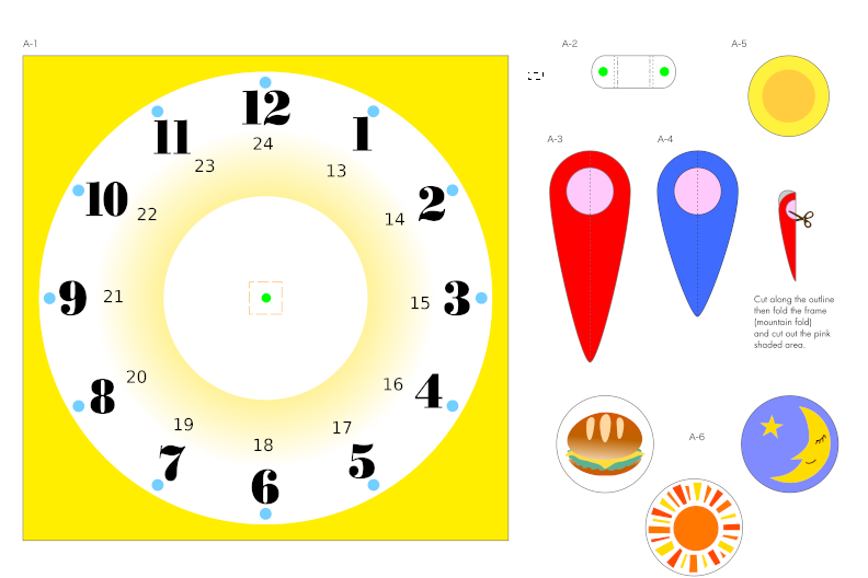 Циферблат Раскраска Часов Шаблон Распечатать – Telegraph