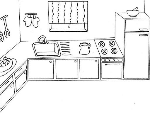 Раскраски Кухня, Раскраски скачать и распечатать бесплатно.