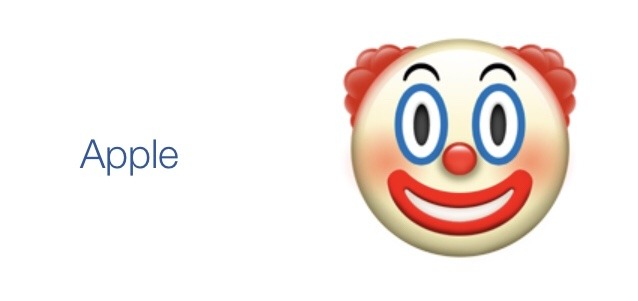 Sad clown mask emoji