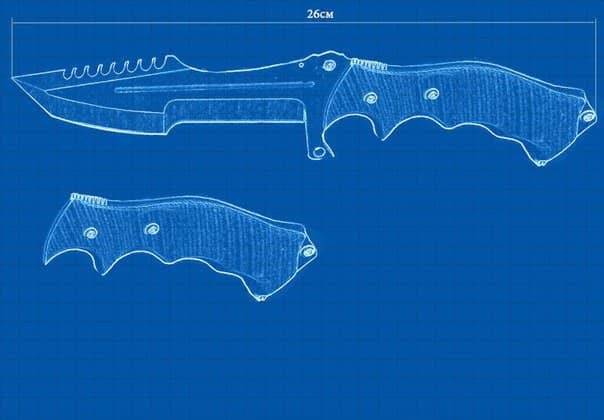 Трафареты раскладной нож