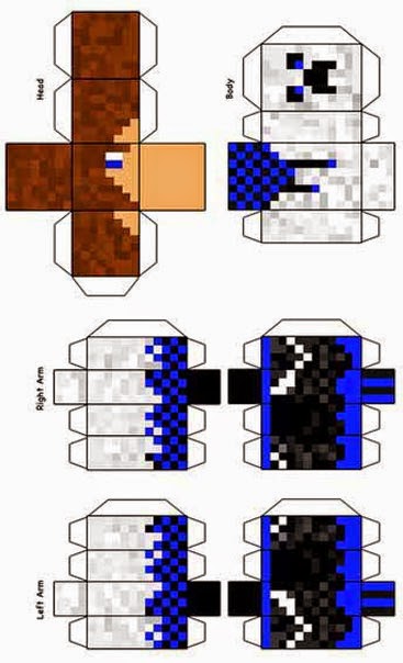 Майнкрафт из бумаги: схемы поделок, как распечатать фигурки