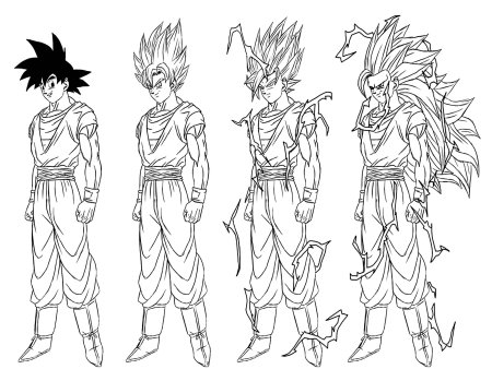 How to Draw Goku Super Saiyan 3