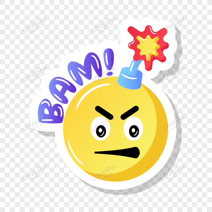 An emoji of a bright lightbulb over a person's head