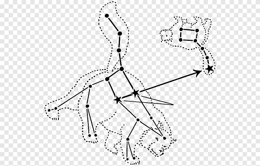 Трафарет большой медведицы 