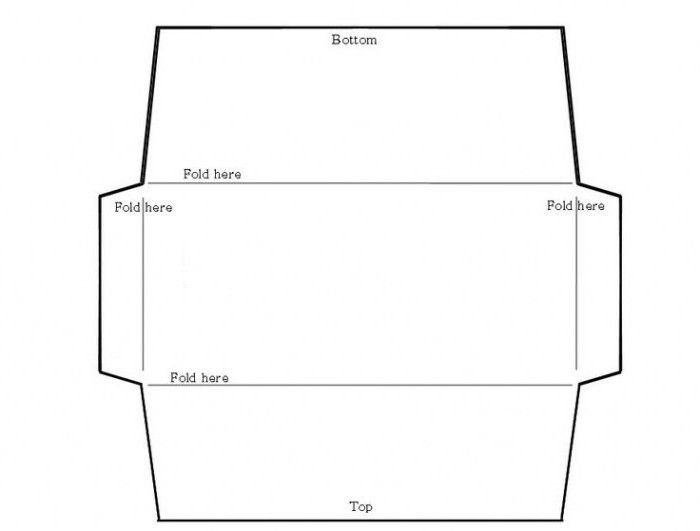 Винтажные шаблоны для распечатки конвертов из бумаги • DIYpedia