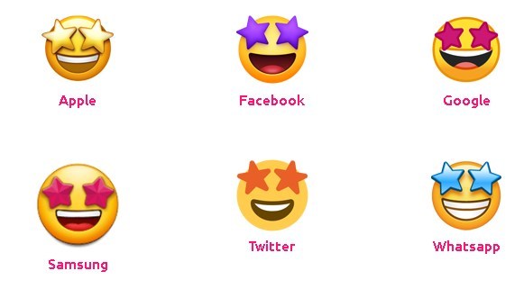 человек рад, он улыбается и у него в глазах звезды emoji | AI