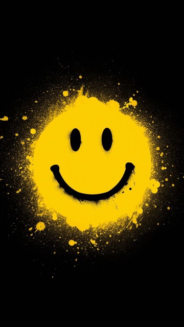 Bright Yellow Smiley Wallpaper