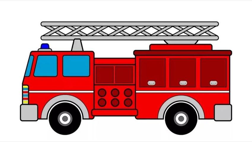 How to draw a fire truck