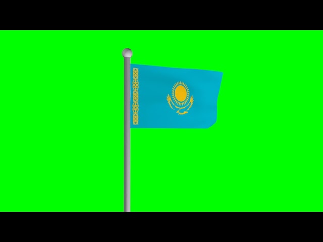 Kazakhstan Flag Vector Stock