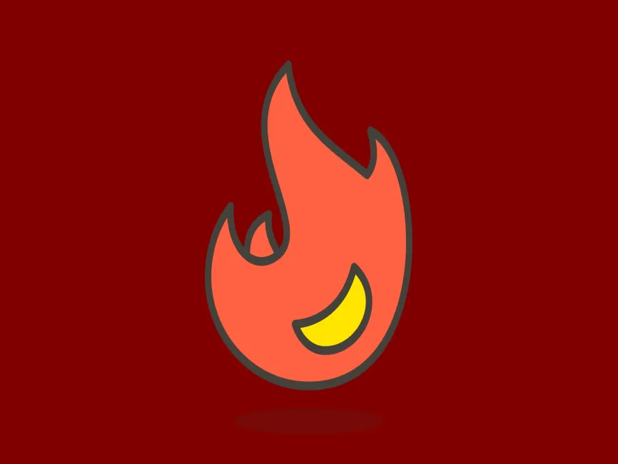 8,065 Fire Emoji Background High Res