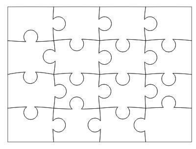 Jigsaw Puzzle Template | Primary