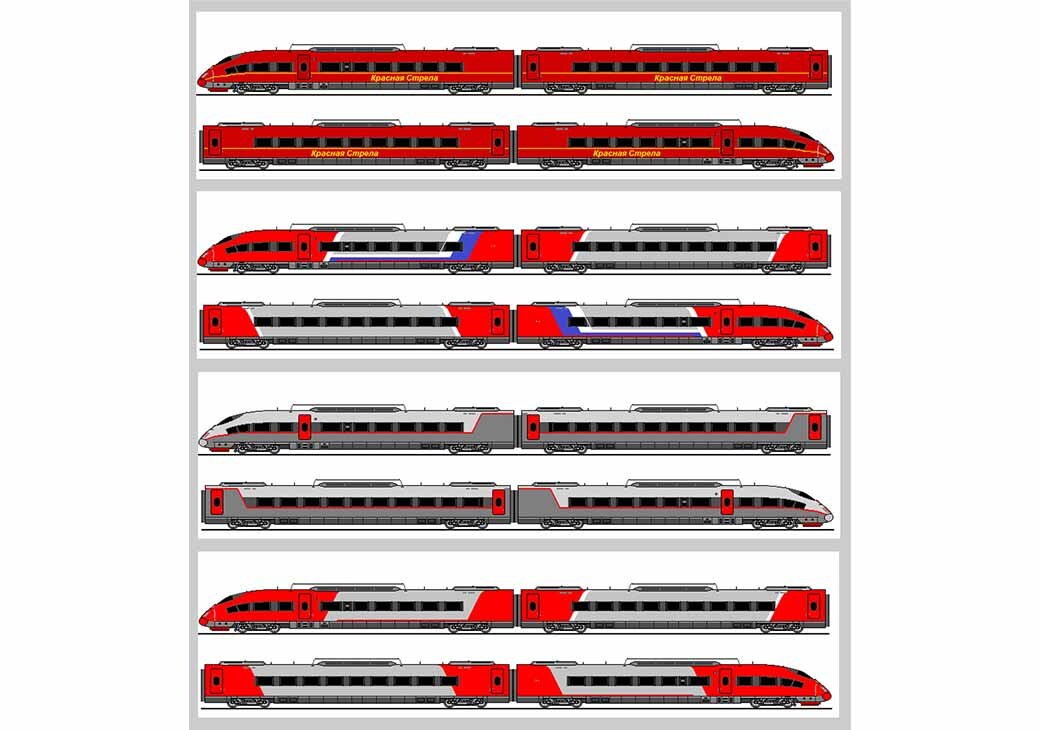 Раскраски Раскраска скоростной поезд