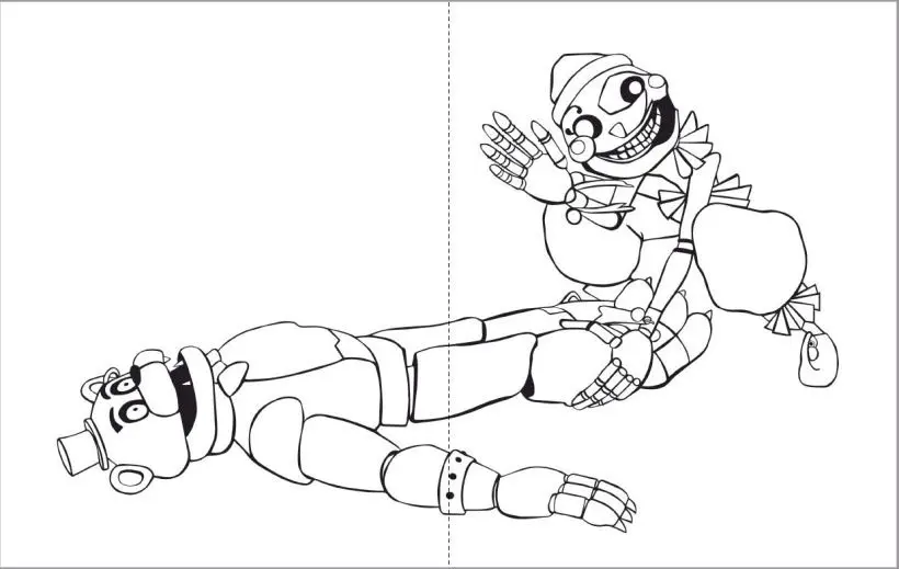 Chica FNAF Coloring Page