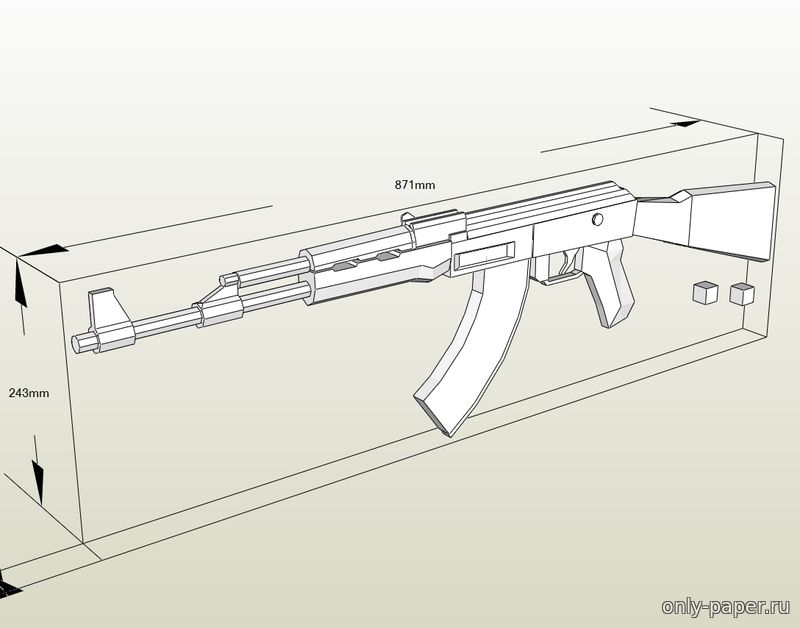 Автомат Калашникова » maket.LaserBiz.ru