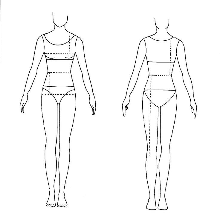 Трафареты модели одежды