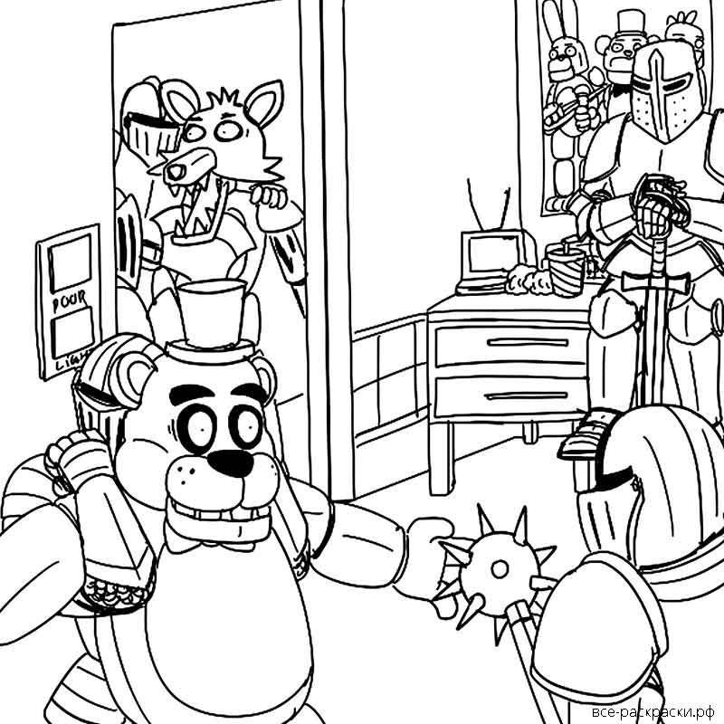 Five Nights at Freddy's coloring pages