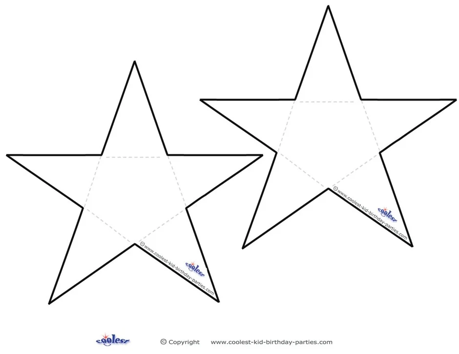 Шаблон звездочки для вырезания | Трафареты звезд