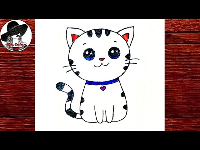 Как нарисовать кошку | ❤Lessdraw❤