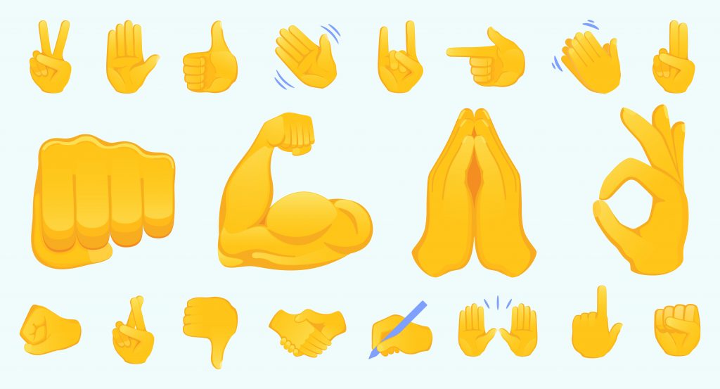 Handshake icon. Hand gesture emoji