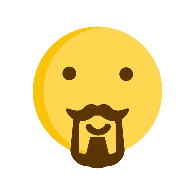 Emojis Beard icon, png