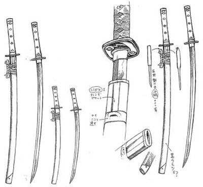 Katana, Рисунок