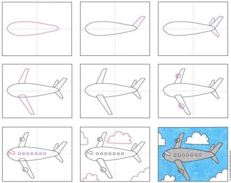 Страница 9 | Как Нарисовать Самолет Детей Изображения