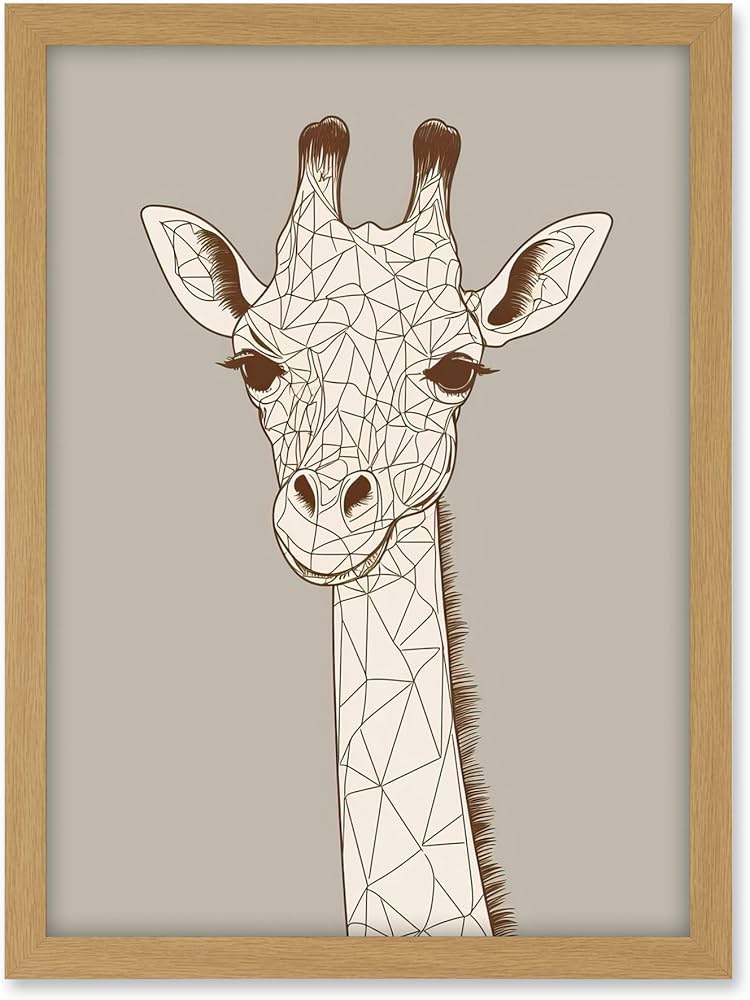 Watercolor giraffe illustration