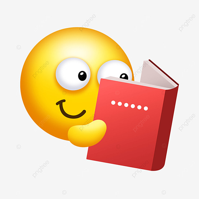 три зеленых, красных и синих книжных рисунка, Emoji Книжное