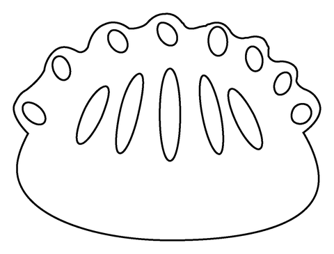 Как нарисовать пельмень 