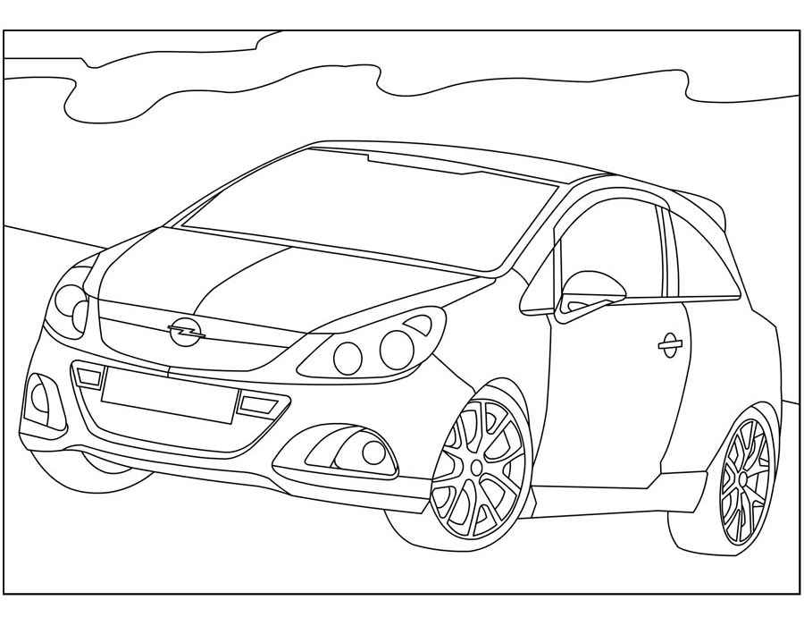 Opel Astra GSI 1991 года. Рисунок маркером Жоана Манье * ВСЕ