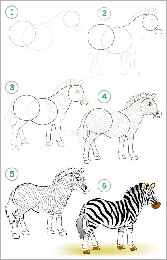 How to Draw a zebra / Как нарисовать зебру 