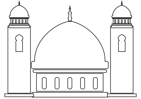Раскраски мечети | Чеченский сайт для