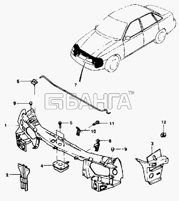 Радиатор отопителя для Daewoo Nexia N100 1995