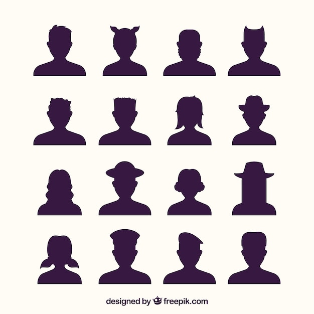 333,113 Avatar Silhouette Images, Stock