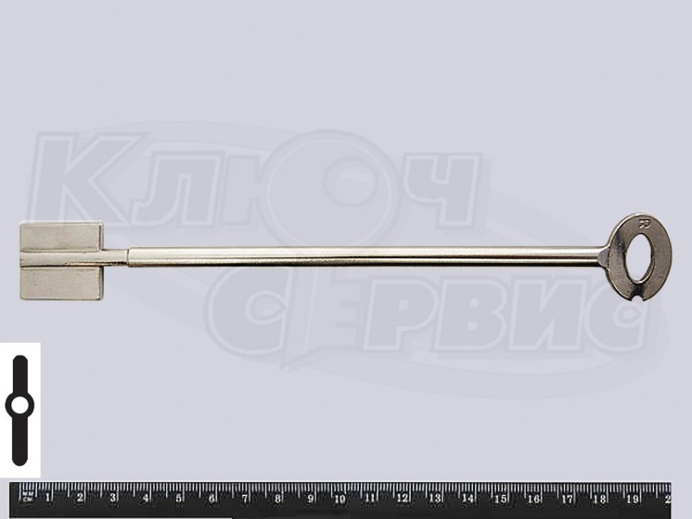 Бланк ключа KEYLINE CISA 2CA10P 69мм D