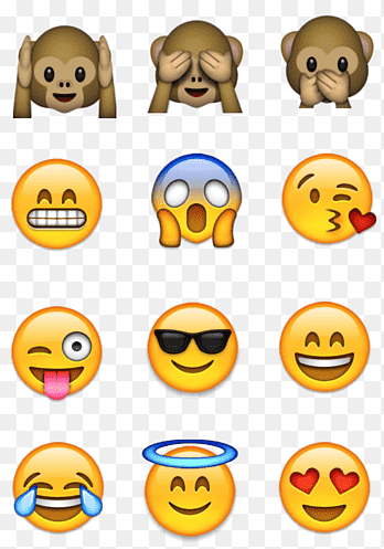 18 WhatsApp Emojis in Big Size