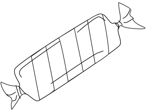 Раскраска Конфеты распечатать бесплатно