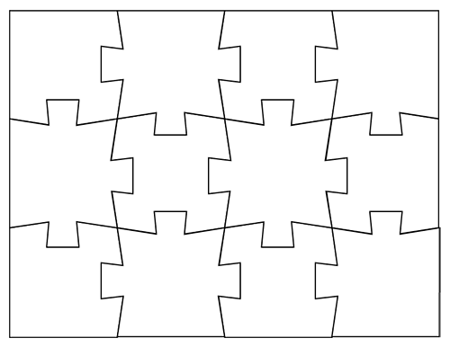 Puzzle Template Vector Images 