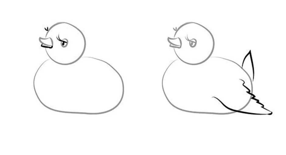 Как нарисовать Утку Легко / How to draw a Duck Easy