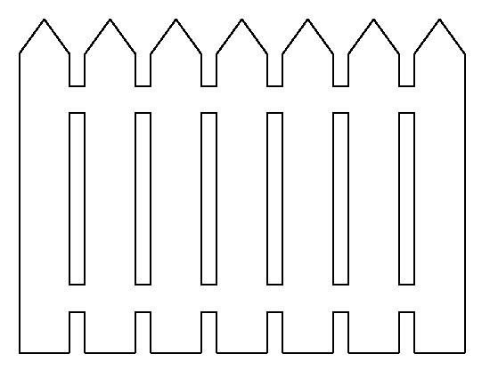 Трафареты забор