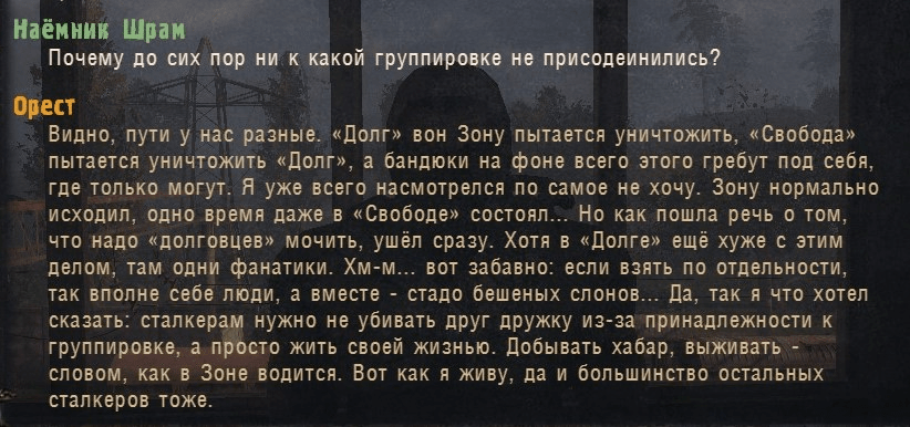 Stalker Shadow of Chernobyl и Свобода: истории из жизни