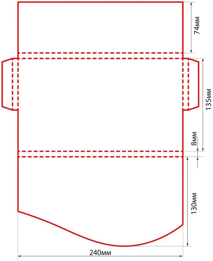 Новогодние конверты своими руками: шаблоны и схемы для печати