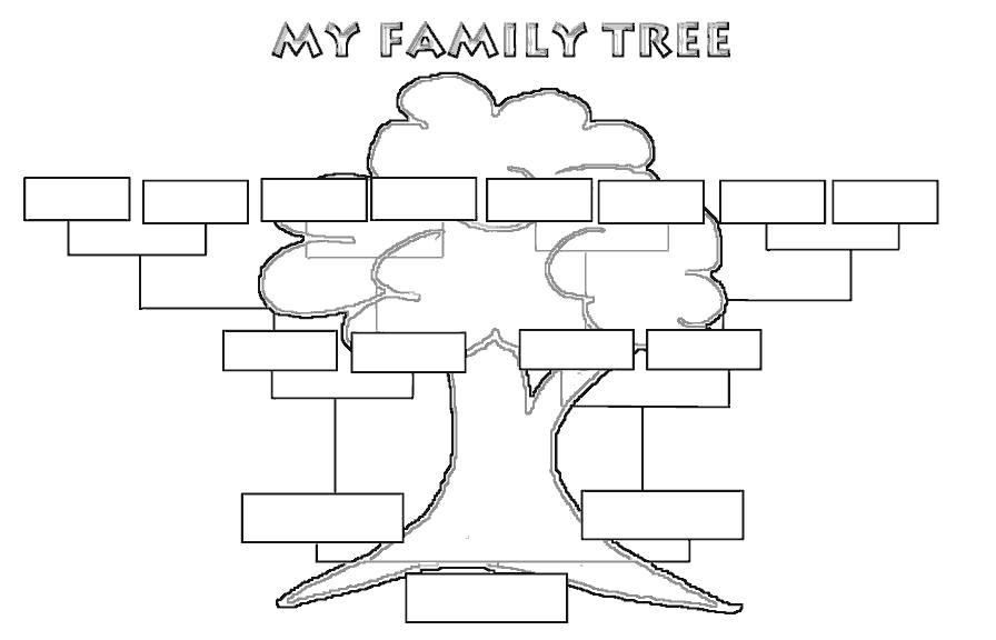 Семейное древо шаблон. Скачать и