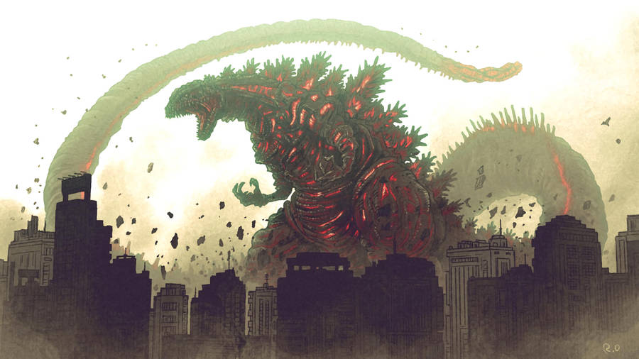 Shin Godzilla Animated Live Wallpaper with Sound Effects