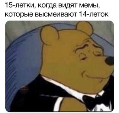 Создать мем «pooh, мем с винни пухом и